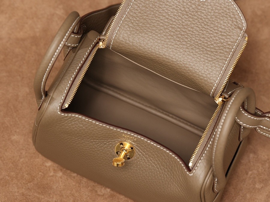 H Lindy Mini 19CM 大象灰金扣_18