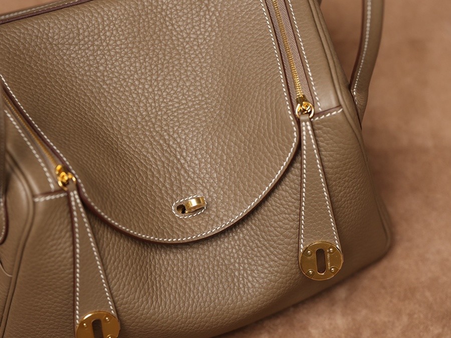 H Lindy 26CM 大象灰金扣_9