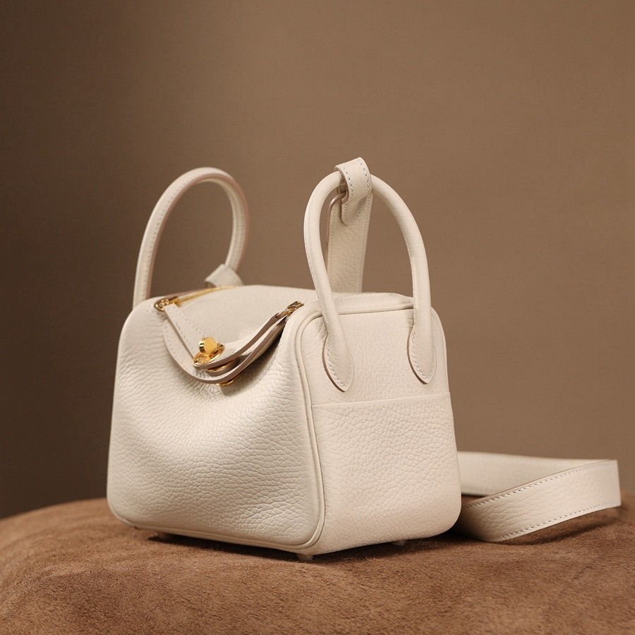 H Lindy Mini 19CM 奶昔白金扣_3