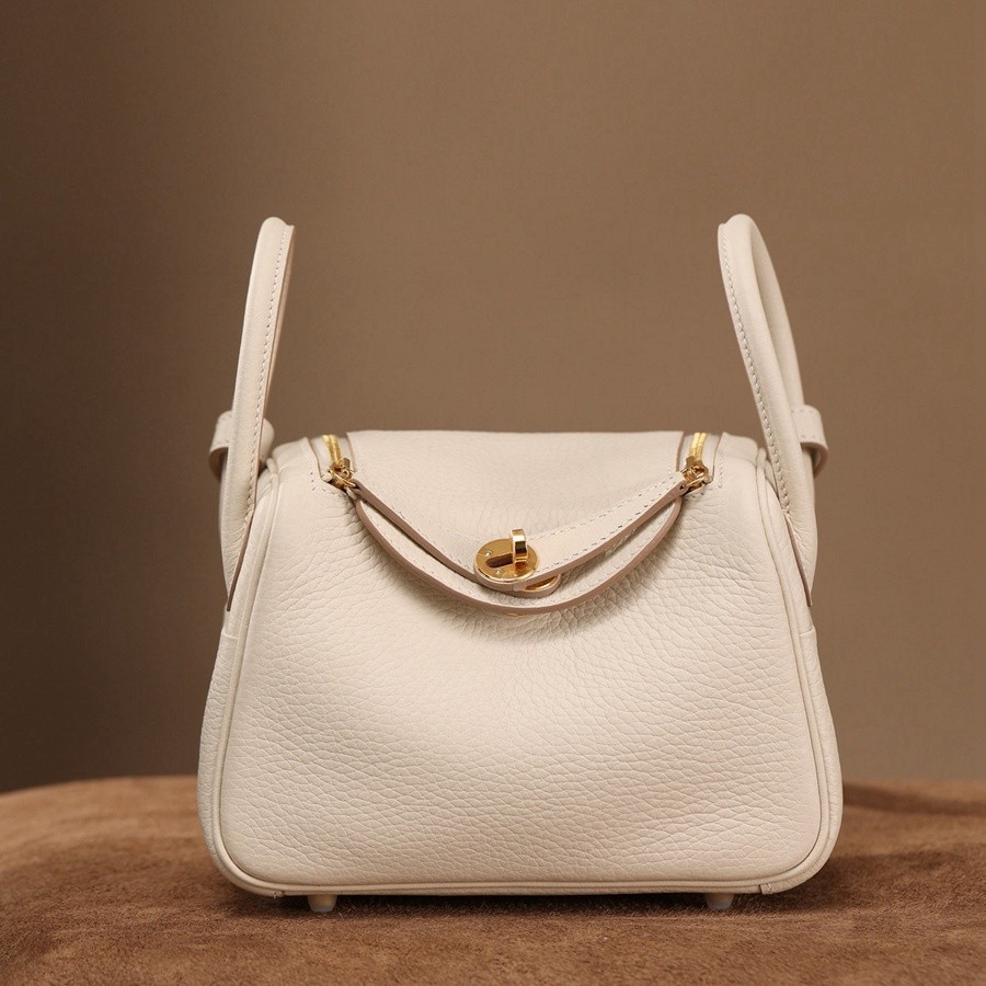 H Lindy Mini 19CM 奶昔白金扣_2