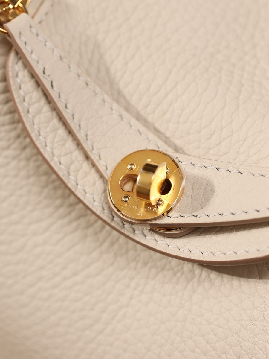 H Lindy Mini 19CM 奶昔白金扣_7