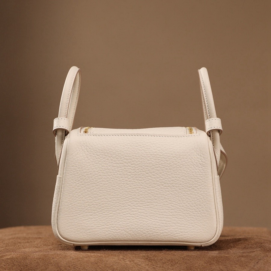 H Lindy Mini 19CM 奶昔白金扣_5