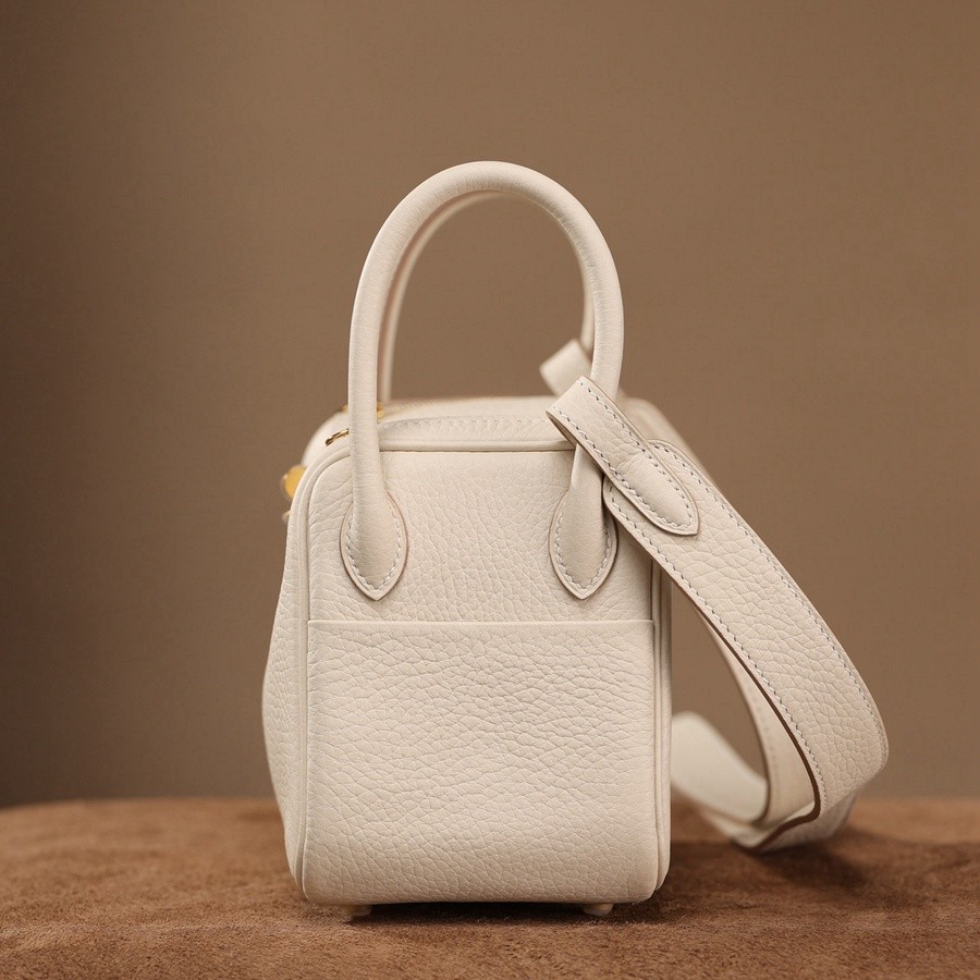 H Lindy Mini 19CM 奶昔白金扣_4