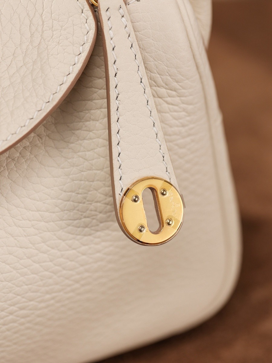 H Lindy Mini 19CM 奶昔白金扣_9