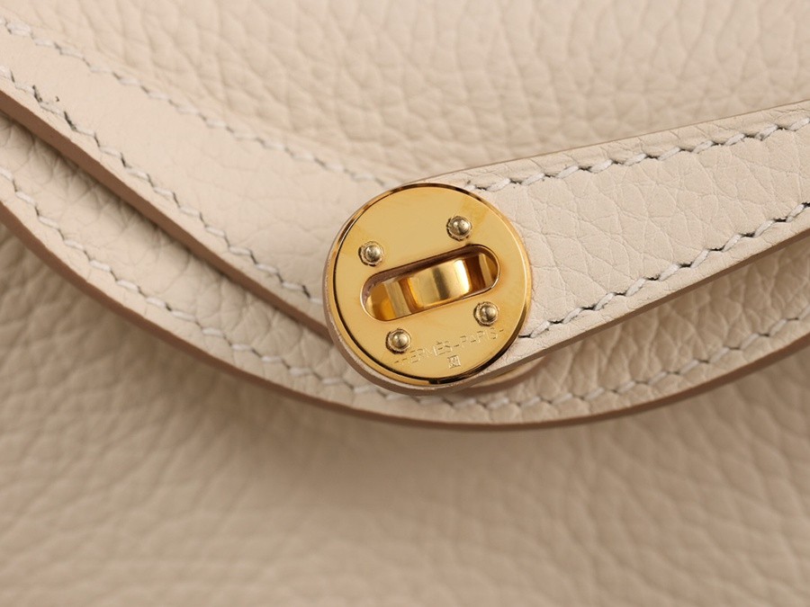 H Lindy Mini 19CM 奶昔白金扣_10