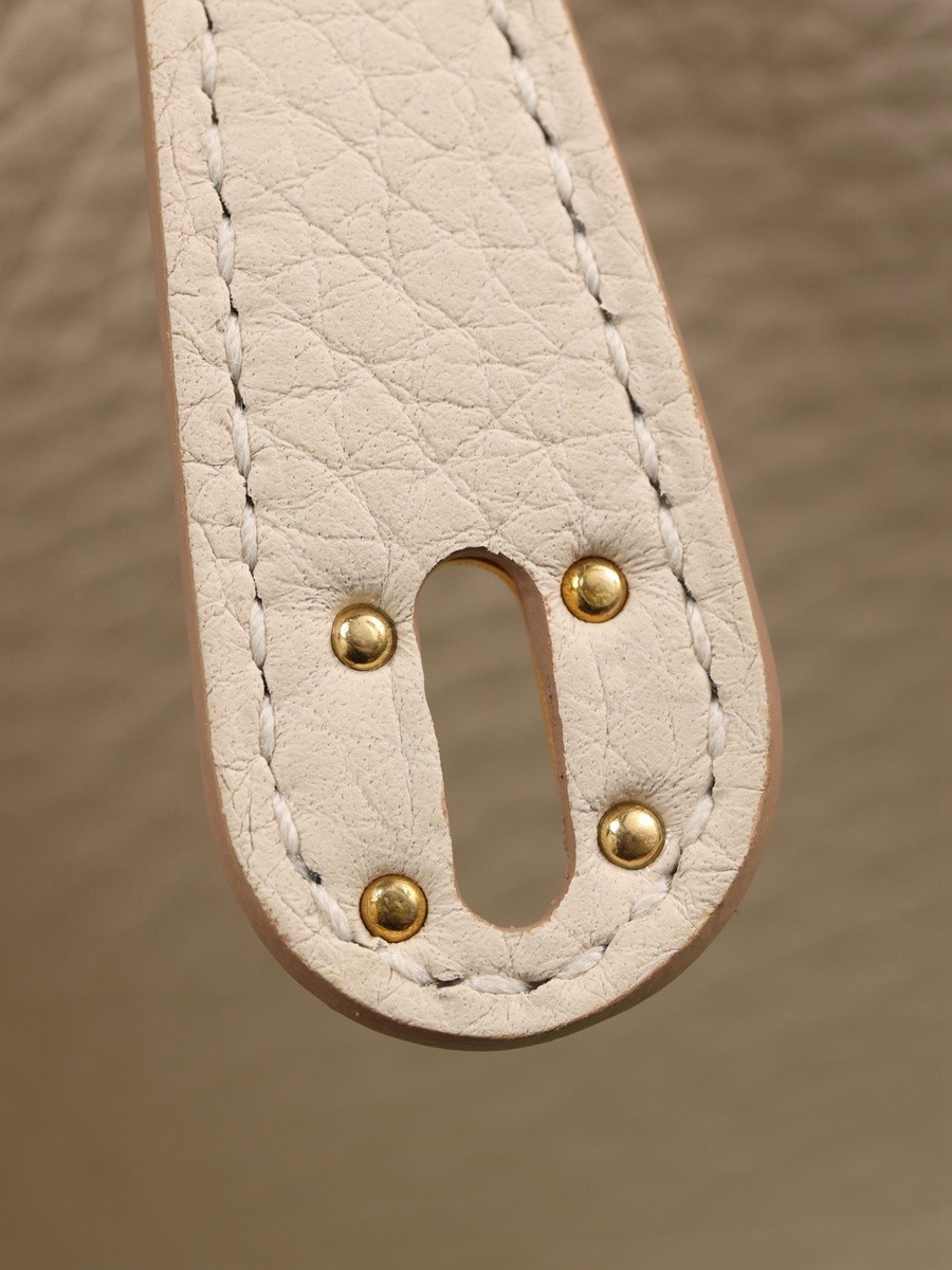 H Lindy Mini 19CM 奶昔白金扣_15