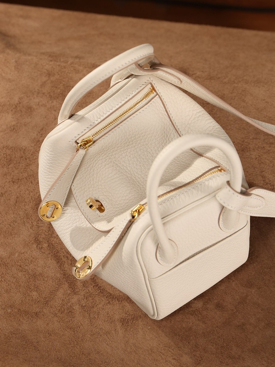 H Lindy Mini 19CM 奶昔白金扣_23