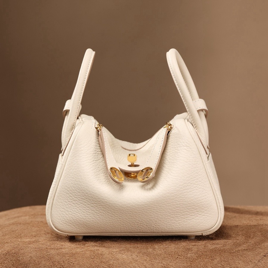 H Lindy Mini 19CM 奶昔白金扣_22