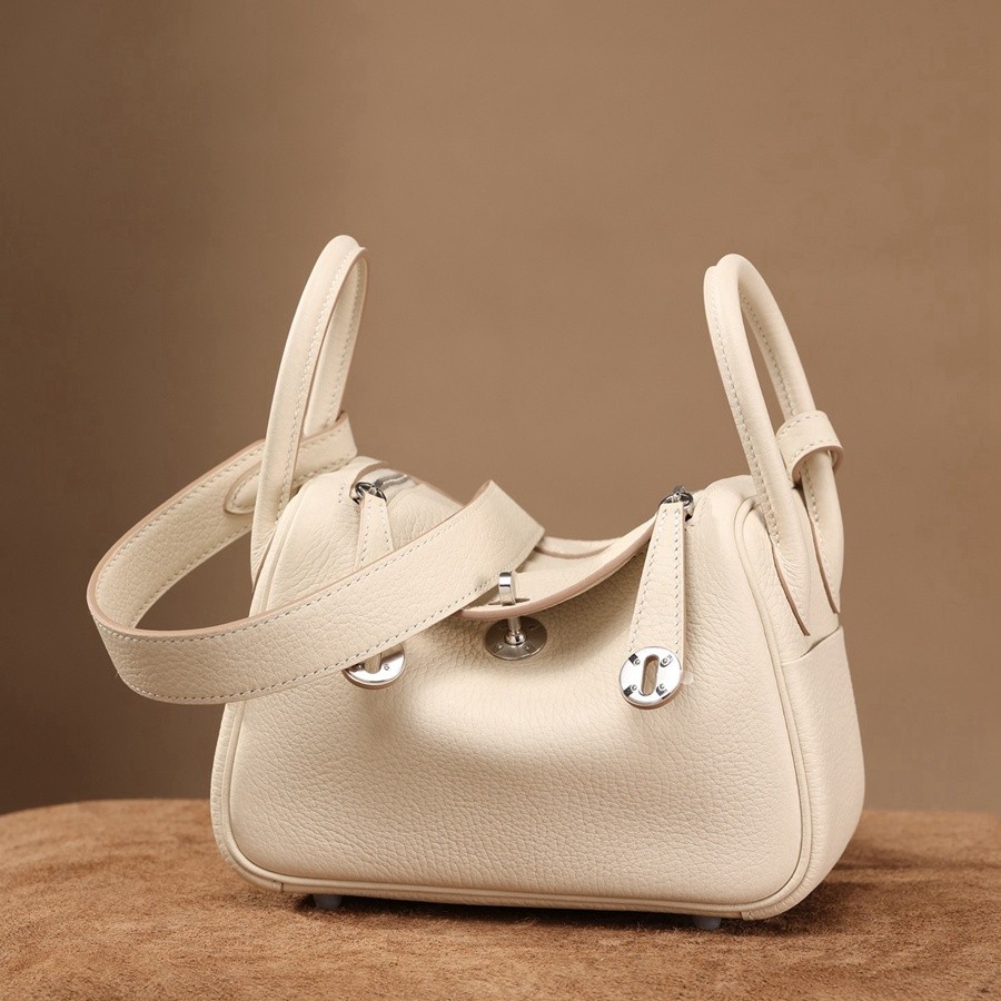 H Lindy Mini 19CM 奶昔白銀扣_7