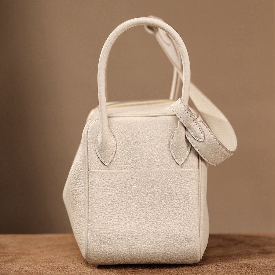 H Lindy 26CM 奶昔白 金扣_4