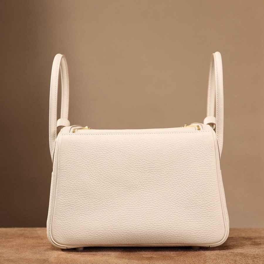 H Lindy 26CM 奶昔白 金扣_6