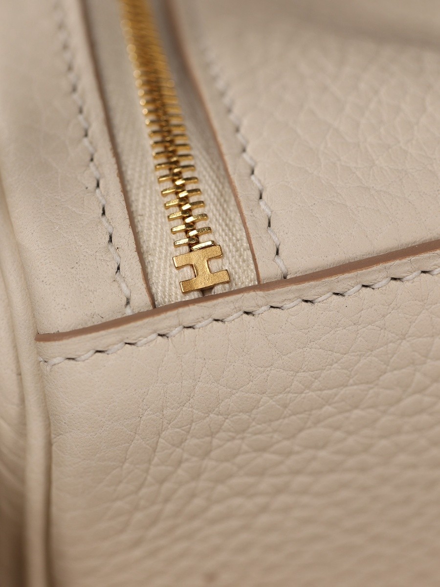 H Lindy 26CM 奶昔白 金扣_11