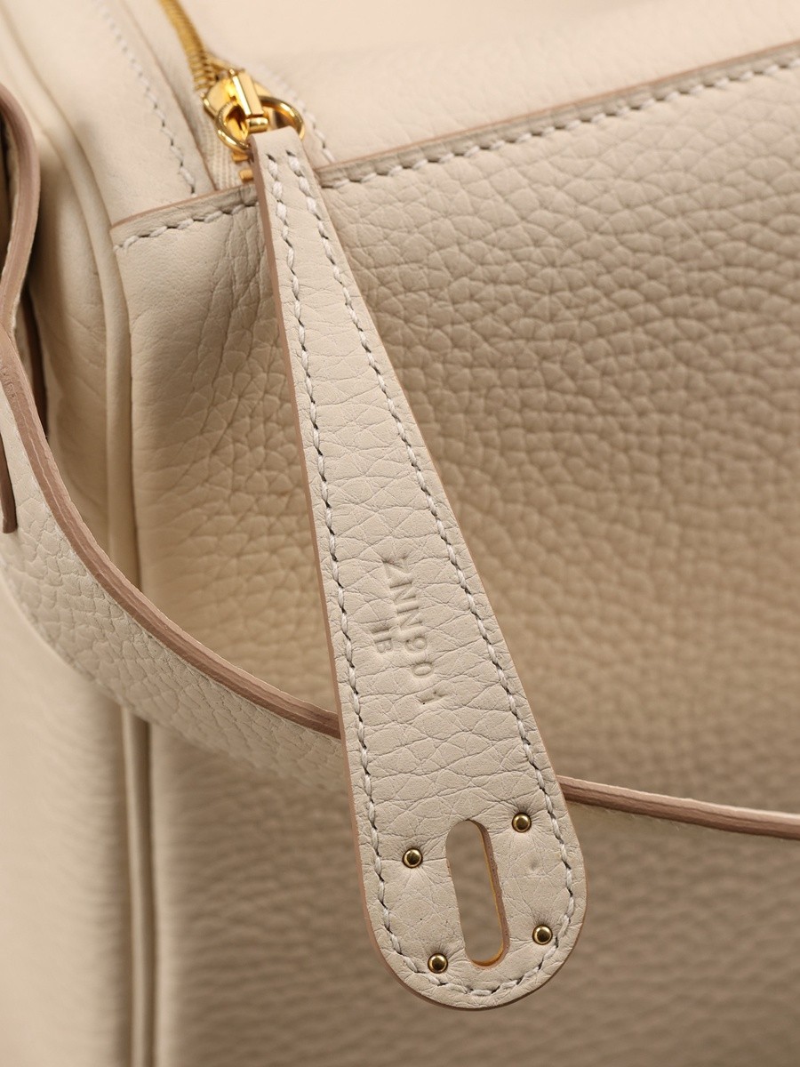 H Lindy 26CM 奶昔白 金扣_24