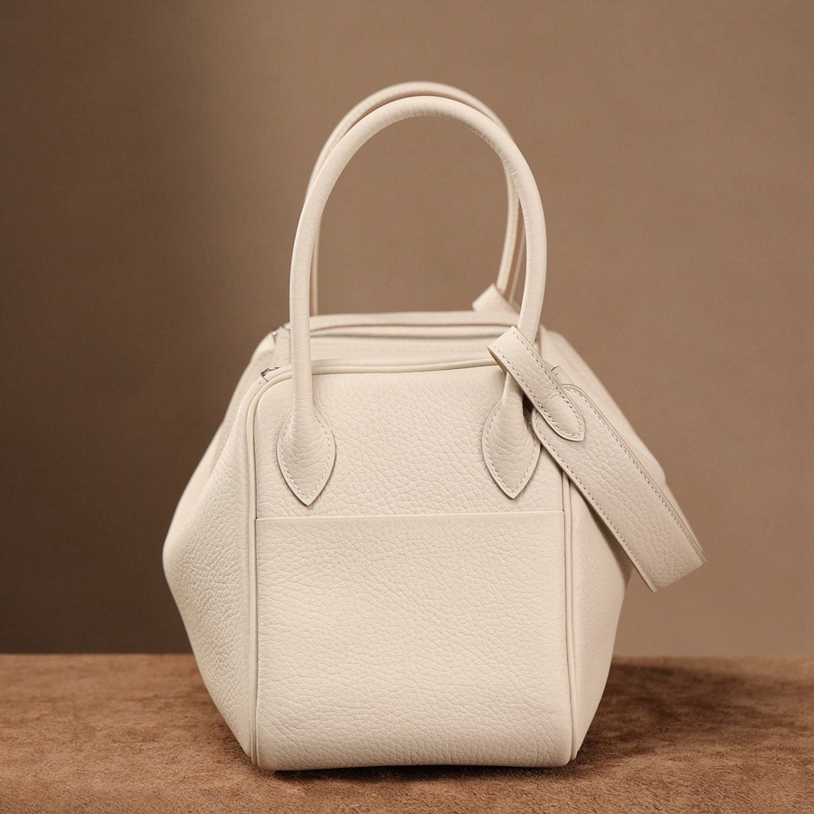 H Lindy 26CM 奶昔白 銀扣_5