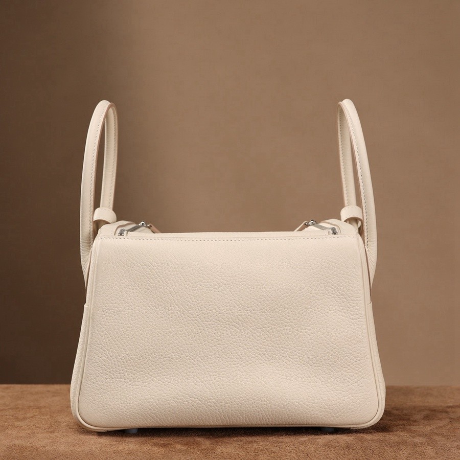 H Lindy 26CM 奶昔白 銀扣_8