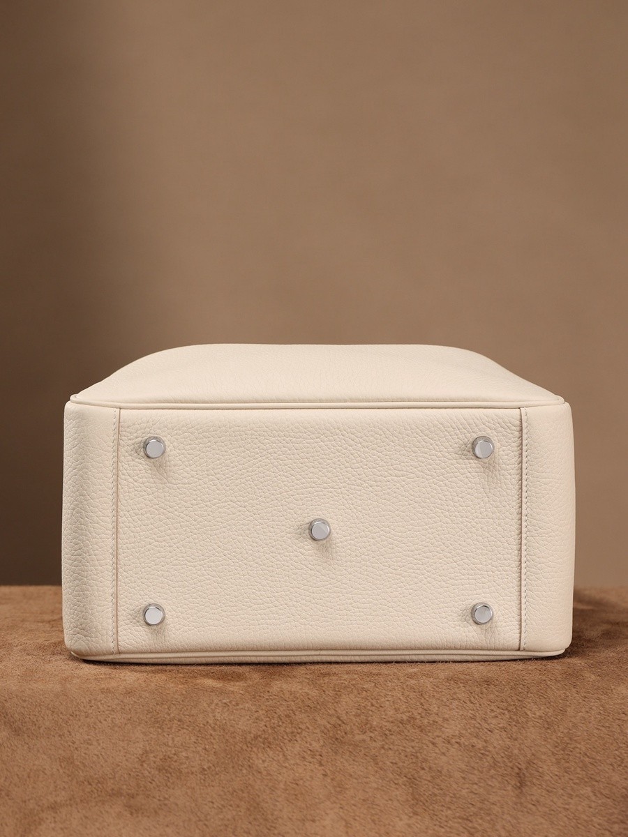 H Lindy 26CM 奶昔白 銀扣_13