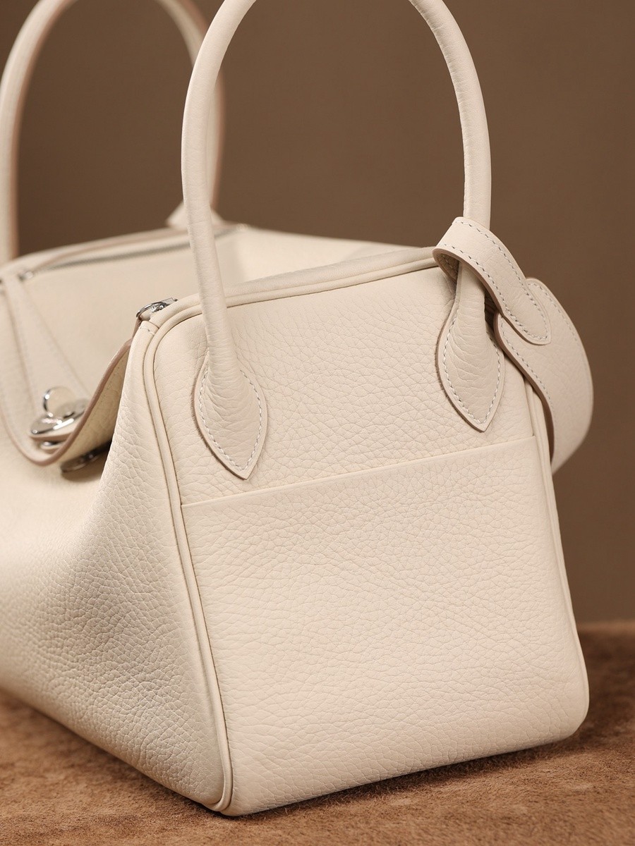 H Lindy 26CM 奶昔白 銀扣_20