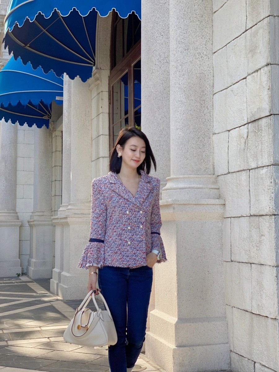 H Lindy 26CM 奶昔白 金扣_28