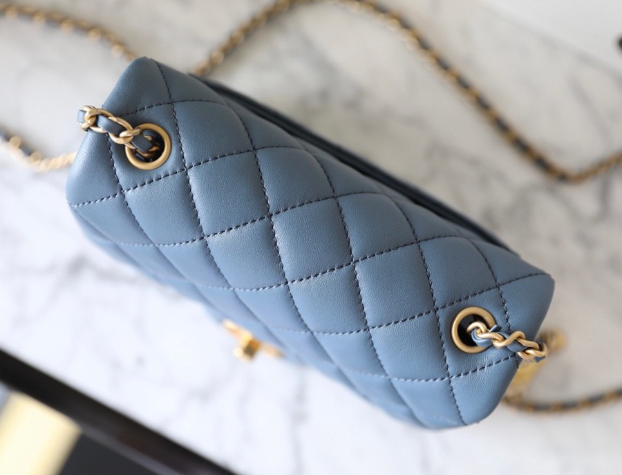 小香 23K 金球調節扣方胖子 牛仔藍_3