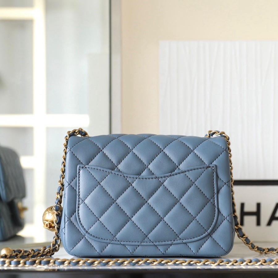 小香 23K 金球調節扣方胖子 牛仔藍_2