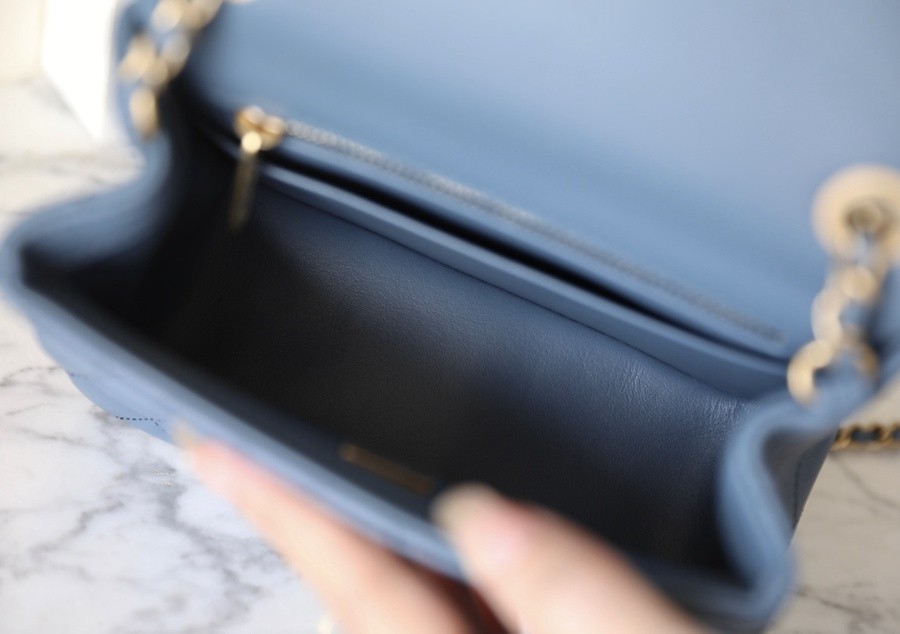 小香 23K 金球調節扣方胖子 牛仔藍_5