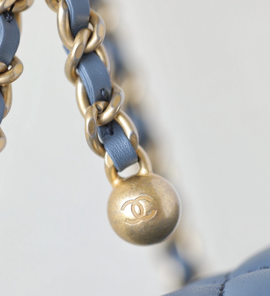 小香 23K 金球調節扣方胖子 牛仔藍_13