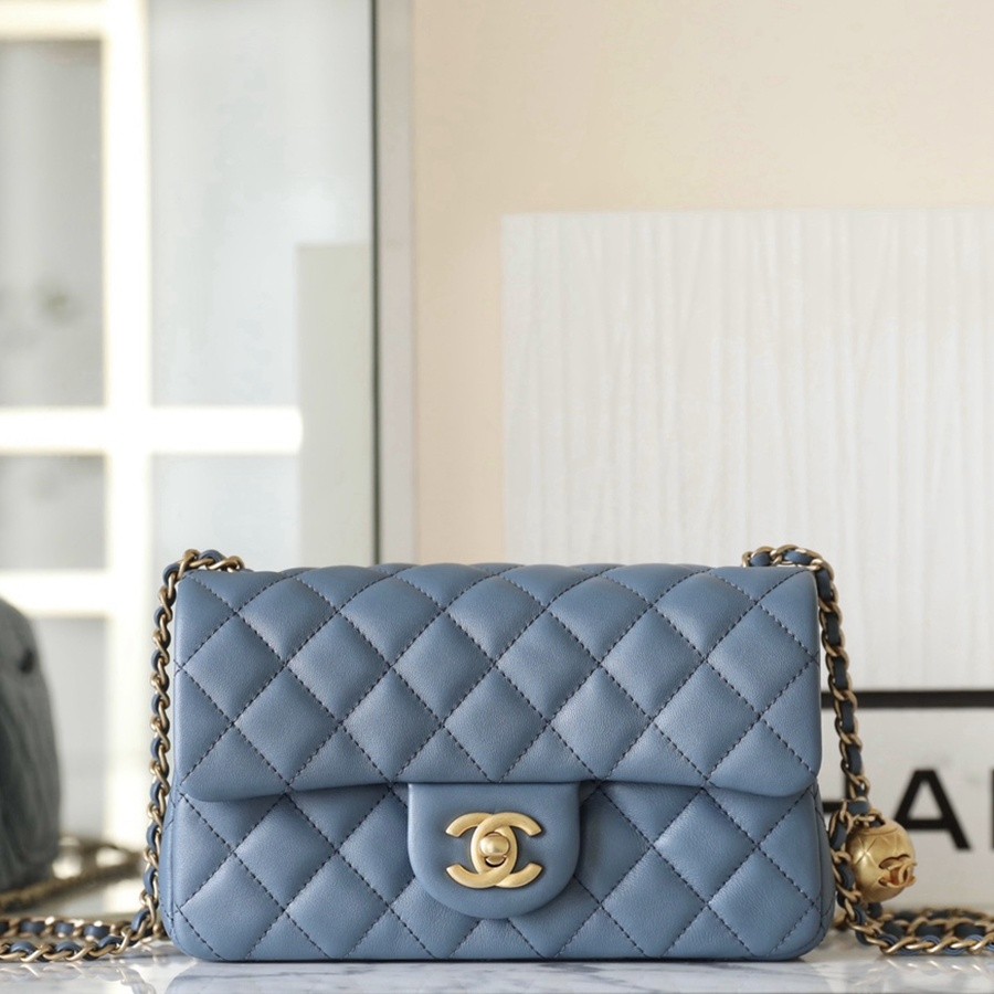 小香 23K 新色金球調節扣 大mini牛仔藍_1