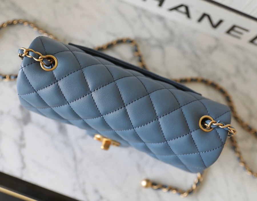 小香 23K 新色金球調節扣 大mini牛仔藍_4