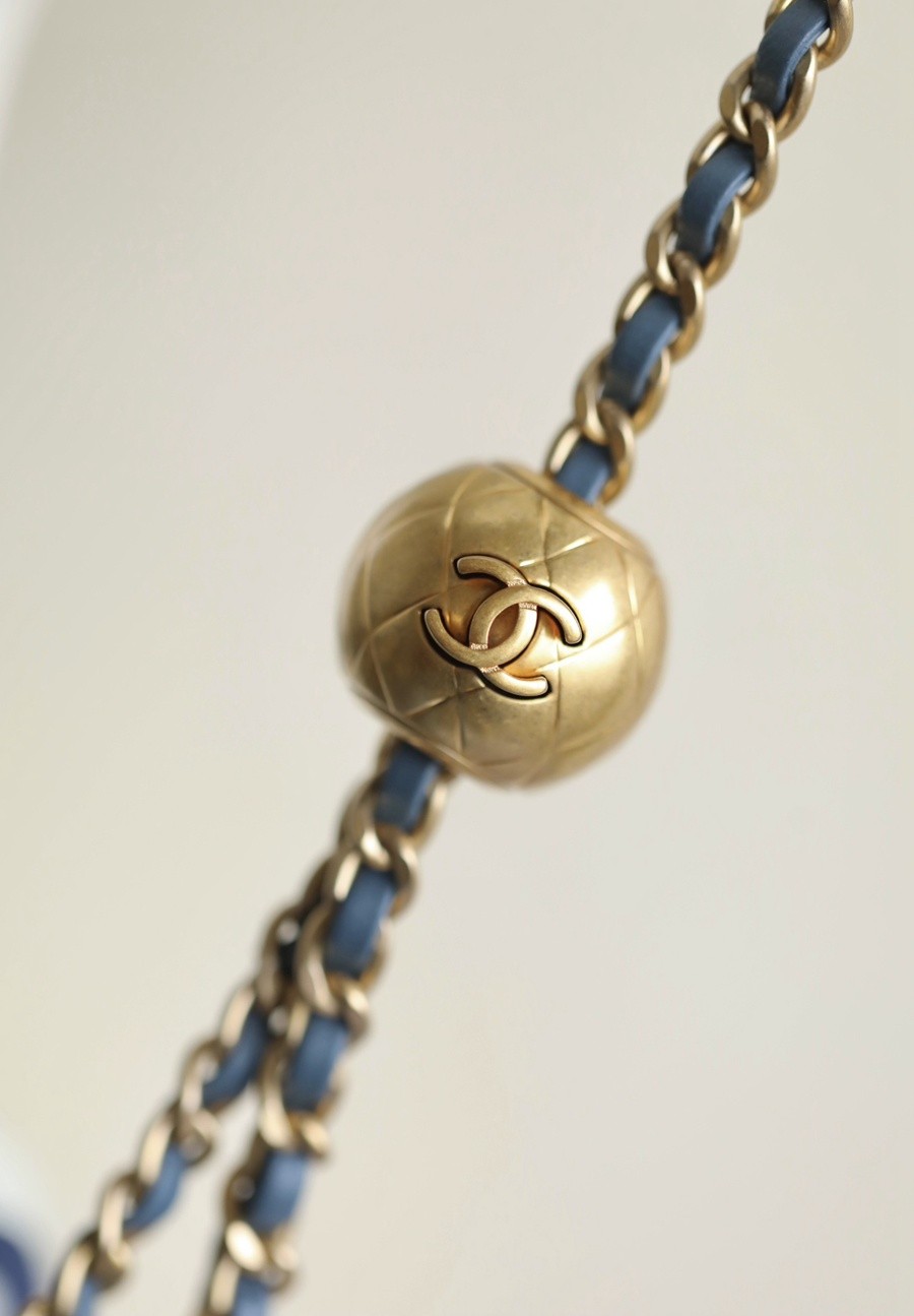 小香 23K 新色金球調節扣 大mini牛仔藍_8