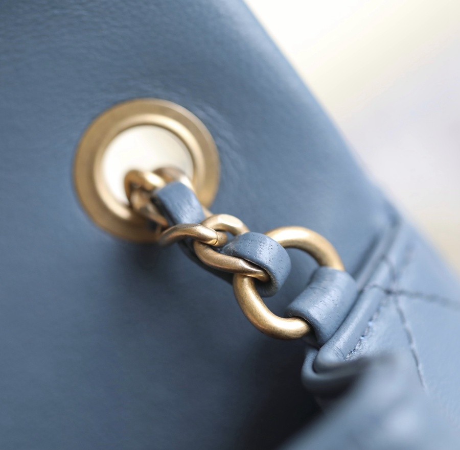 小香 23K 新色金球調節扣 大mini牛仔藍_15