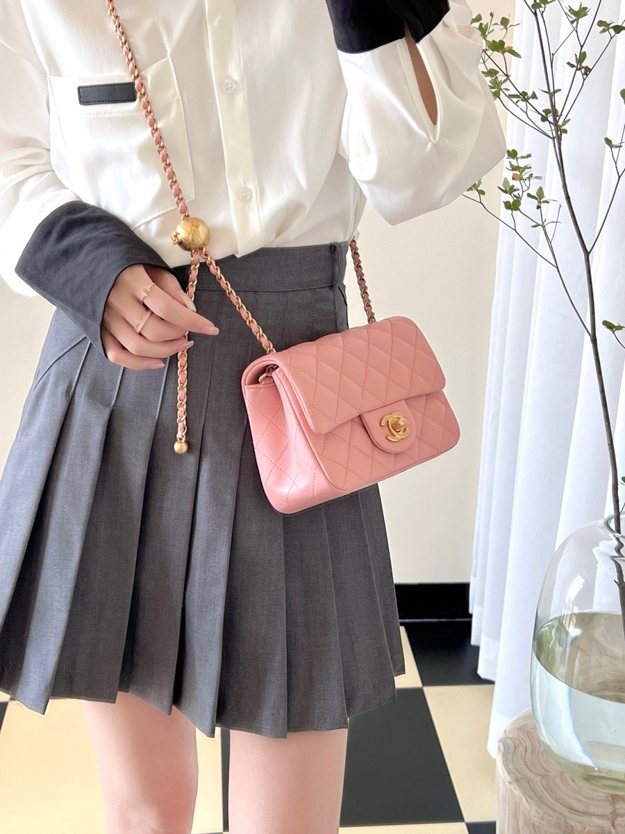 小香 23K 小香新色金球調節扣方胖子 粉色_16