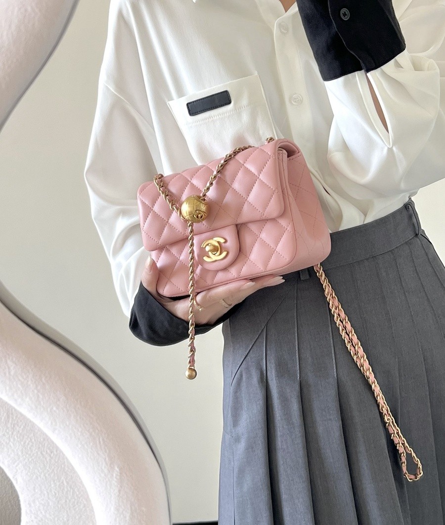 小香 23K 小香新色金球調節扣方胖子 粉色_17