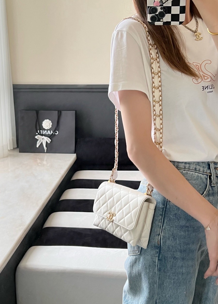 小香 23K秋冬 19系列風琴包 白色_8