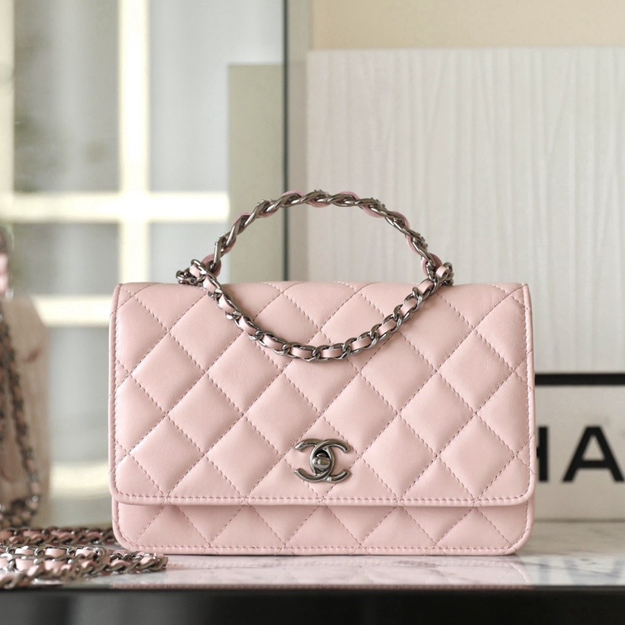 小香 23K秋冬 23K水鑽手柄WOC 淡粉_1