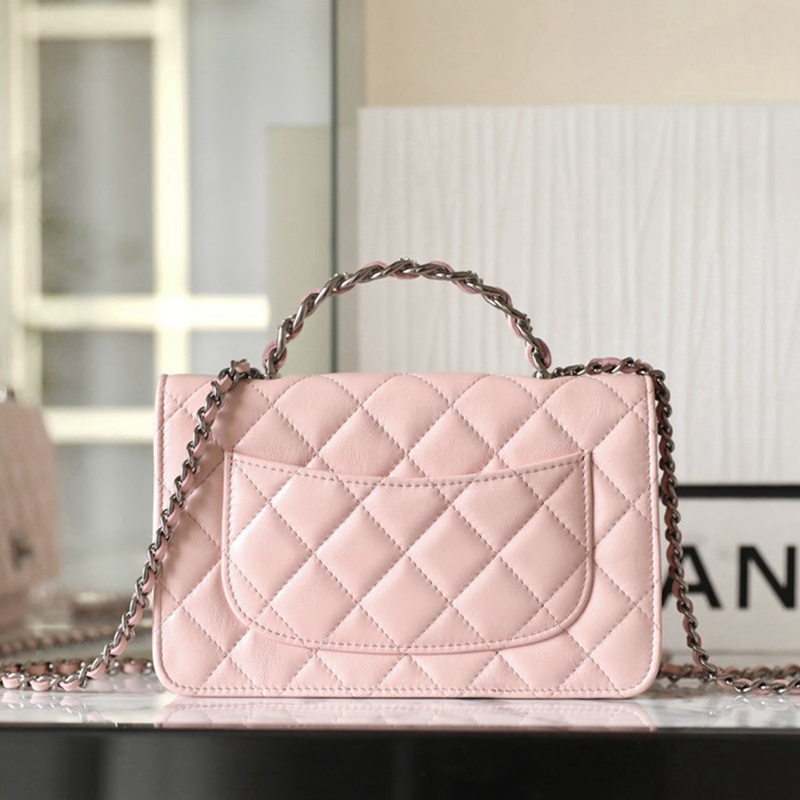 小香 23K秋冬 23K水鑽手柄WOC 淡粉_3