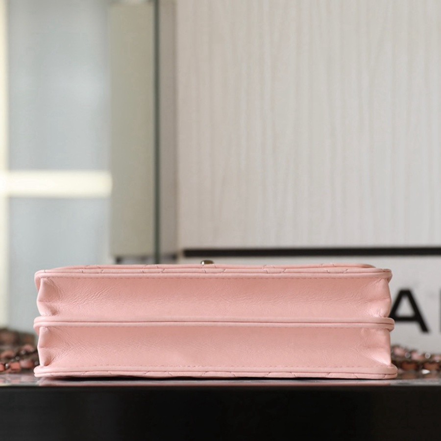 小香 23K秋冬 23K水鑽風琴小包淡粉_5