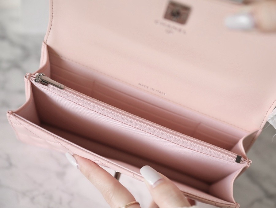 小香 23K秋冬 23K水鑽風琴小包淡粉_6