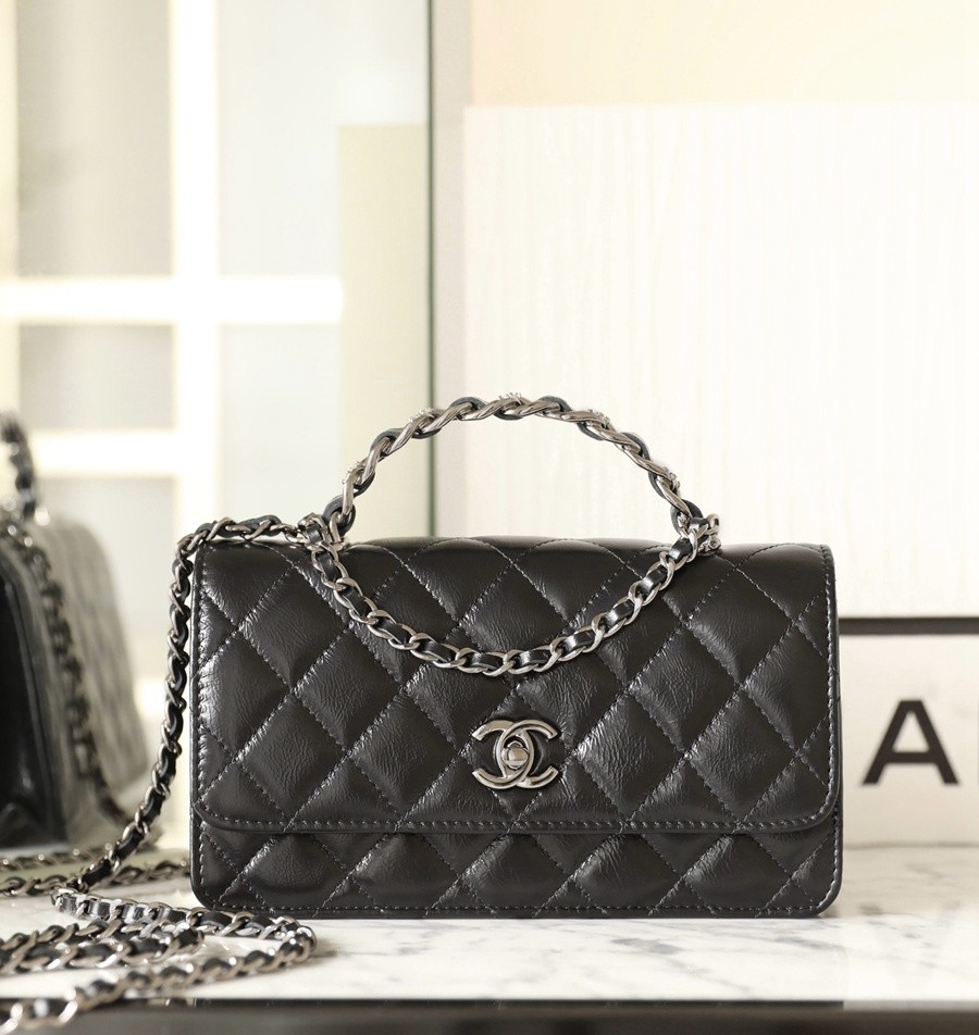 小香 23K水鑽風琴小包 黑色_1