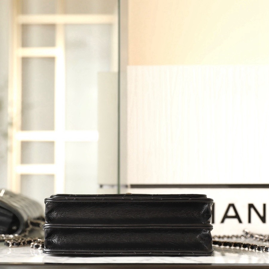 小香 23K水鑽風琴小包 黑色_5