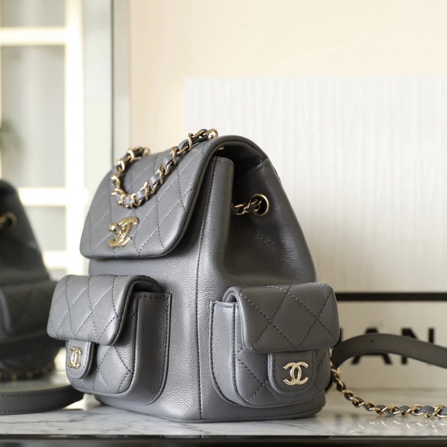 小香 23K 坦克雙肩背包 深灰小號_2