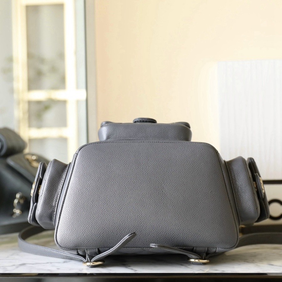 小香 23K系列 坦克雙肩背包 深灰大號C-061_5