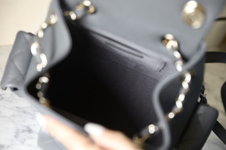 小香 23K系列 坦克雙肩背包 深灰大號C-061_6