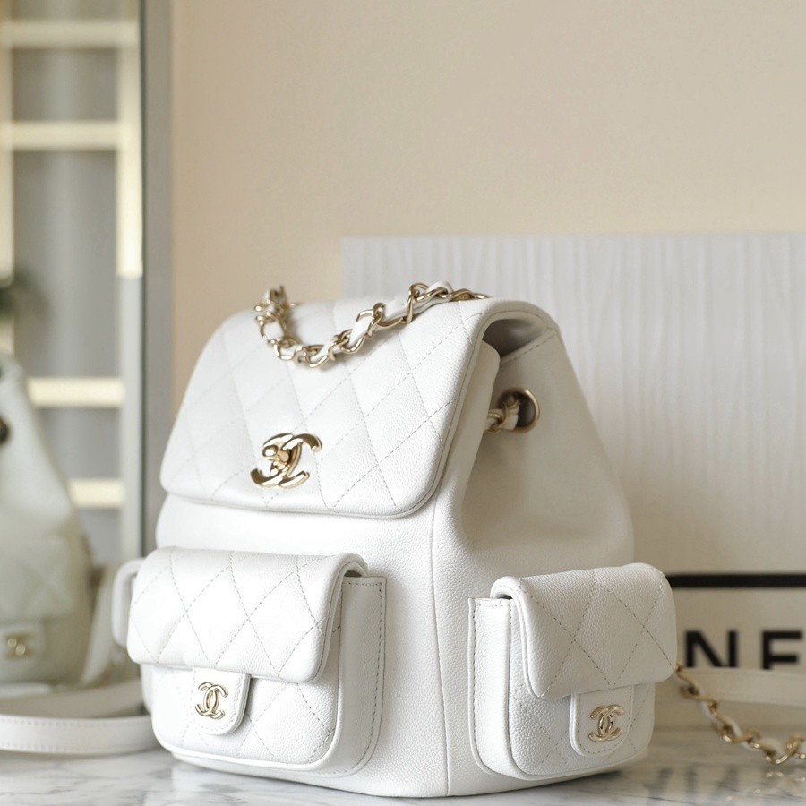 小香 23K系列 坦克雙肩背包 白色大號_2