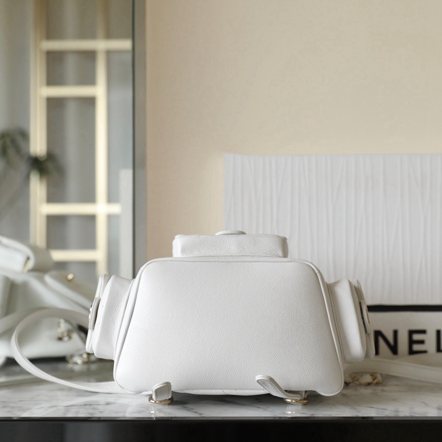 小香 23K系列 坦克雙肩背包 白色大號_5