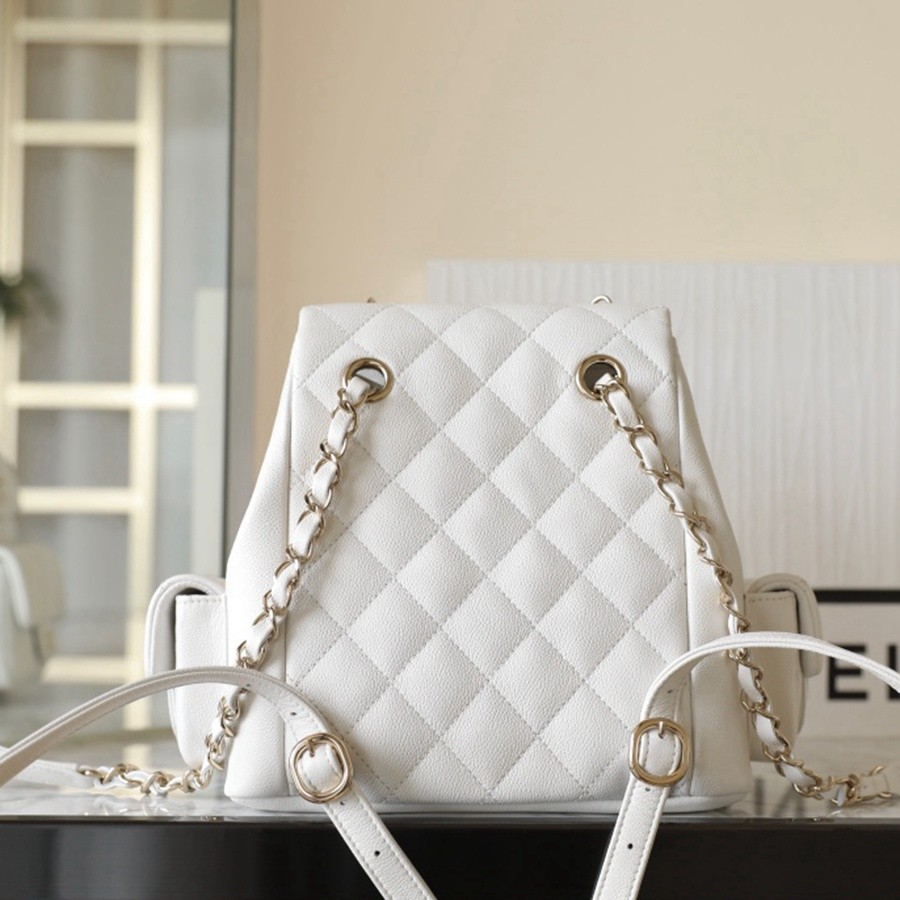 小香 23K系列 坦克雙肩背包 白色大號_3