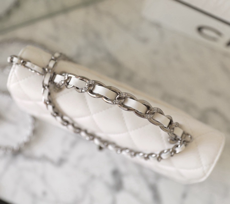 小香 23K秋冬 23K水鑽WOC 白色_3