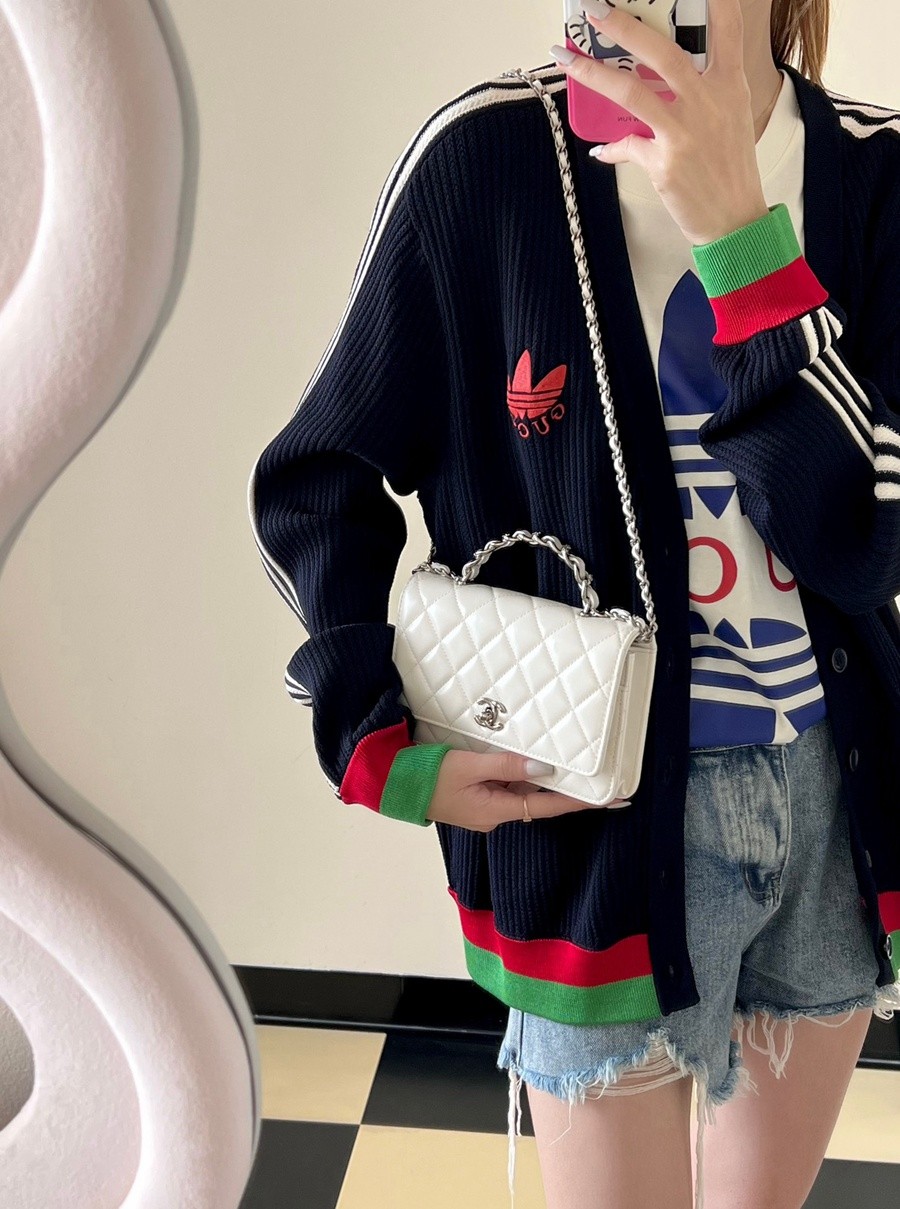 小香 23K秋冬 23K水鑽WOC 白色_8