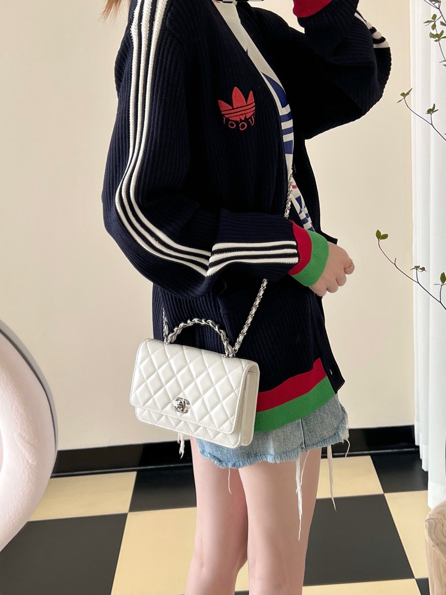 小香 23K秋冬 23K水鑽WOC 白色_10