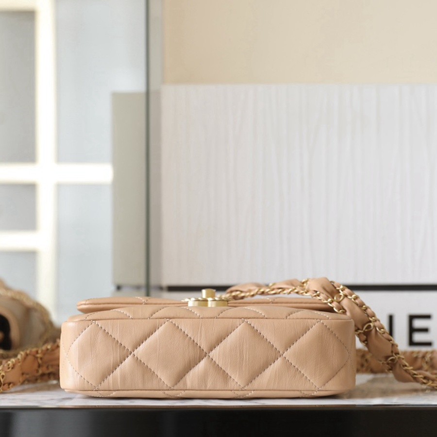 小香 23K秋冬 19系列口蓋包 奶茶色_4