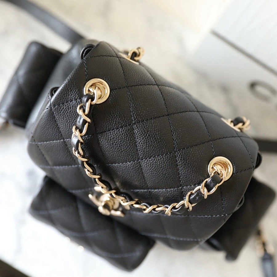 小香 23K系列 坦克雙肩背包 黑色小號_4